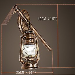 Rustikale Lodge Malerei Feature für Mini-Stil Uplight Wandleuchten Wandleuchte C