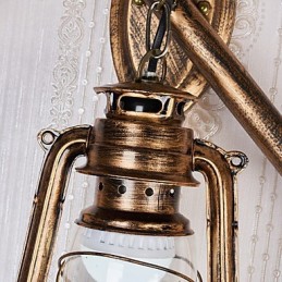 Rustikale Lodge Malerei Feature für Mini-Stil Uplight Wandleuchten Wandleuchte C