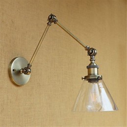 Galvanisierte Funktion im Country-Retro-Stil für Schwenkarmleuchten im Mini-Stil mit Augenschutz