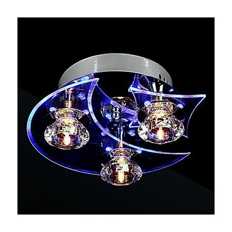 Chandelier Modern Crystal Living 3 Lights