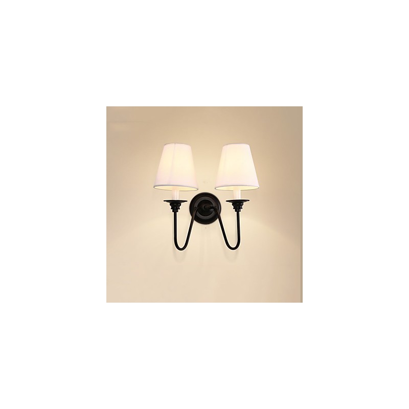 Rustic Lodge Wandleuchter mit schwarzem Oxid-Finish, Funktion zum Schutz der Augen, Umgebungslicht