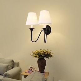 Rustic Lodge Wandleuchter mit schwarzem Oxid-Finish, Funktion zum Schutz der Augen, Umgebungslicht