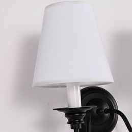 Rustic Lodge Wandleuchter mit schwarzem Oxid-Finish, Funktion zum Schutz der Augen, Umgebungslicht