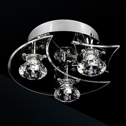 Chandelier Modern Crystal Living 3 Lights