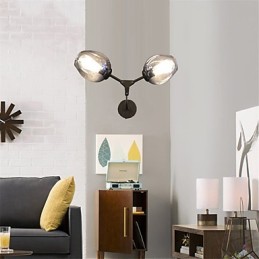 Rustikale Lodge Vintage Country Retro Malerei Funktion für Mini-Stil Umgebungslicht Wandleuchten Wandleuchte