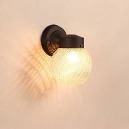 Modernes, zeitgenössisches Schwarzoxid-Finish für Wandleuchten im Mini-Stil mit Umgebungslicht