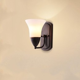 Rustic Lodge Wandleuchter mit schwarzem Oxid-Finish, Funktion zum Schutz der Augen, Umgebungslicht