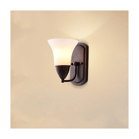 Rustic Lodge Wandleuchter mit schwarzem Oxid-Finish, Funktion zum Schutz der Augen, Umgebungslicht