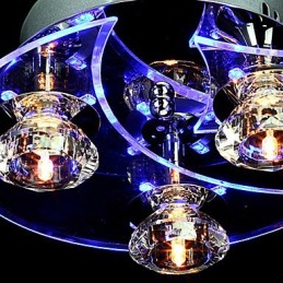 Chandelier Modern Crystal Living 3 Lights