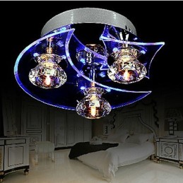Chandelier Modern Crystal Living 3 Lights