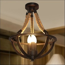 Amerikanische Decke Retro Seil einfache Lampe