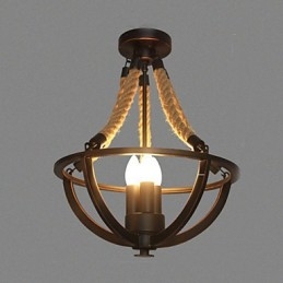 Amerikanische Decke Retro Seil einfache Lampe