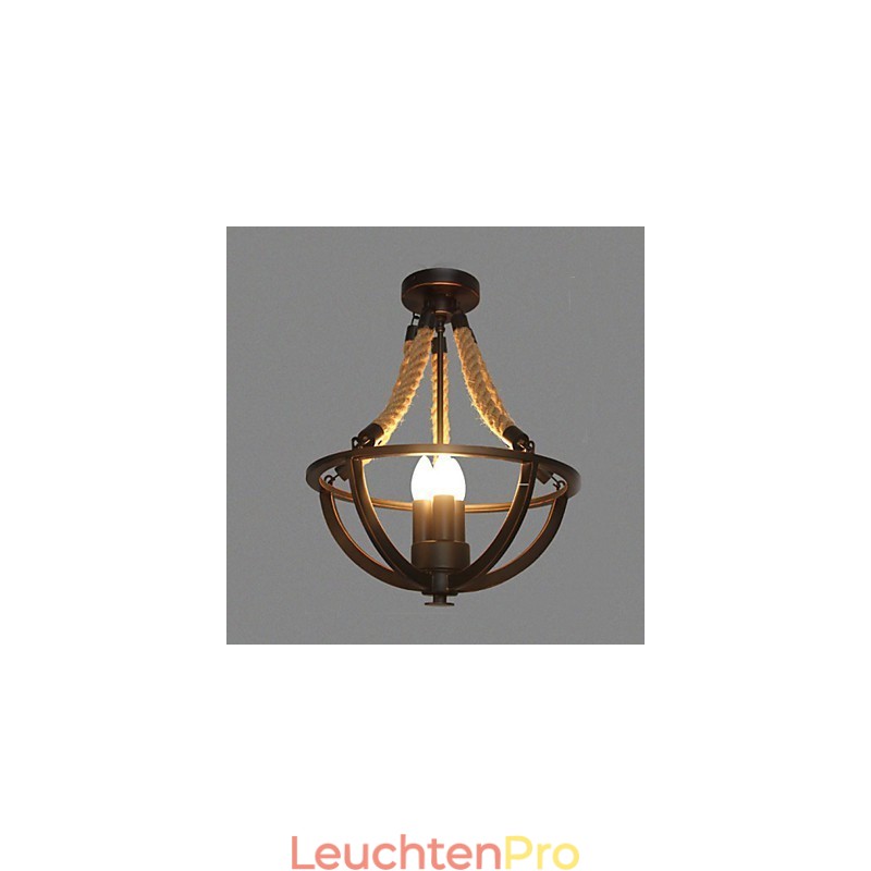 Amerikanische Decke Retro Seil einfache Lampe