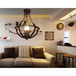 Amerikanische Decke Retro Seil einfache Lampe