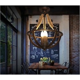 Amerikanische Decke Retro Seil einfache Lampe