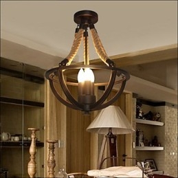 Amerikanische Decke Retro Seil einfache Lampe
