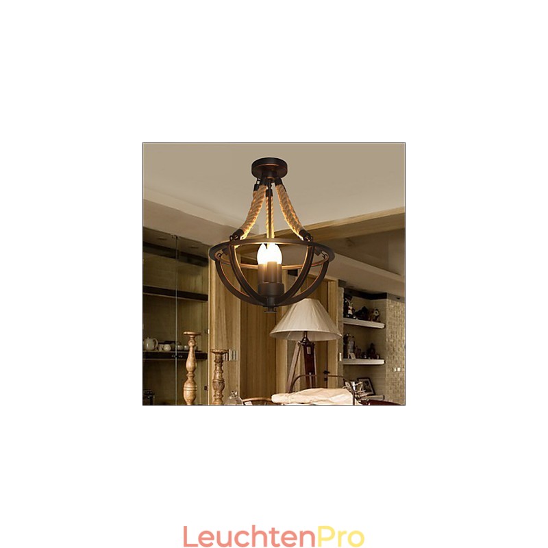 Amerikanische Decke Retro Seil einfache Lampe