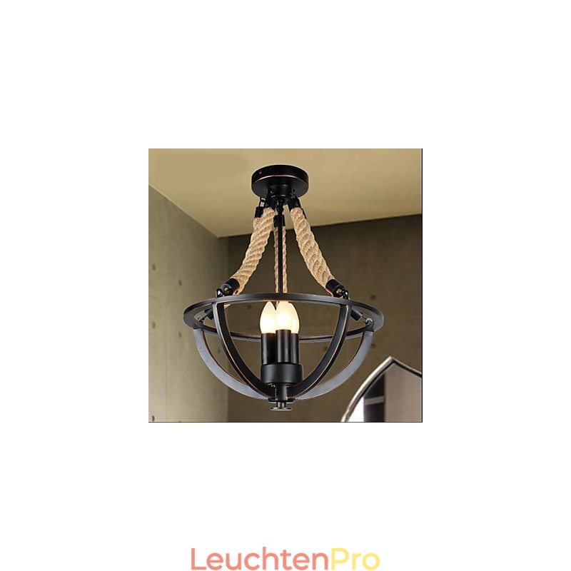 Amerikanische Decke Retro Seil einfache Lampe