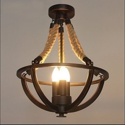 Amerikanische Decke Retro Seil einfache Lampe