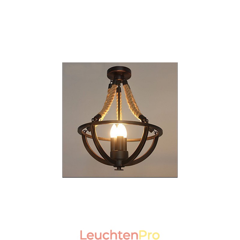 Amerikanische Decke Retro Seil einfache Lampe