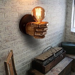 Loft Industrielle Cafe Wandlampe Harz Wandlampe Lodge Antik Vintage Retro Malerei Funktion für Mini Stil Umgebungslicht Wandleuchten Wandleuchte