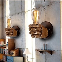 Loft Industrielle Cafe Wandlampe Harz Wandlampe Lodge Antik Vintage Retro Malerei Funktion für Mini Stil Umgebungslicht Wandleuchten Wandleuchte
