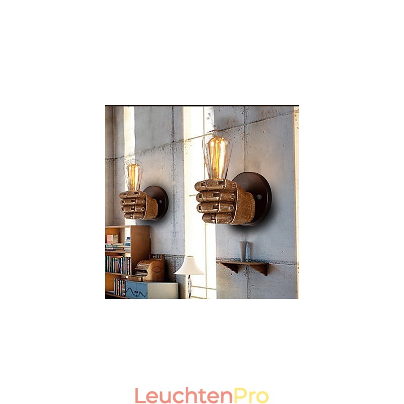 Loft Industrielle Cafe Wandlampe Harz Wandlampe Lodge Antik Vintage Retro Malerei Funktion für Mini Stil Umgebungslicht Wandleuchten Wandleuchte