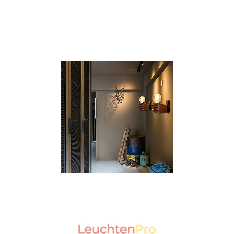Loft Industrielle Cafe Wandlampe Harz Wandlampe Lodge Antik Vintage Retro Malerei Funktion für Mini Stil Umgebungslicht Wandleuchten Wandleuchte