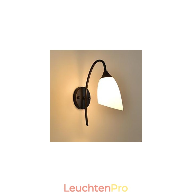Schwarze amerikanische einfache Schlafzimmerlampe, Angel-Nachttisch-Wandlampe