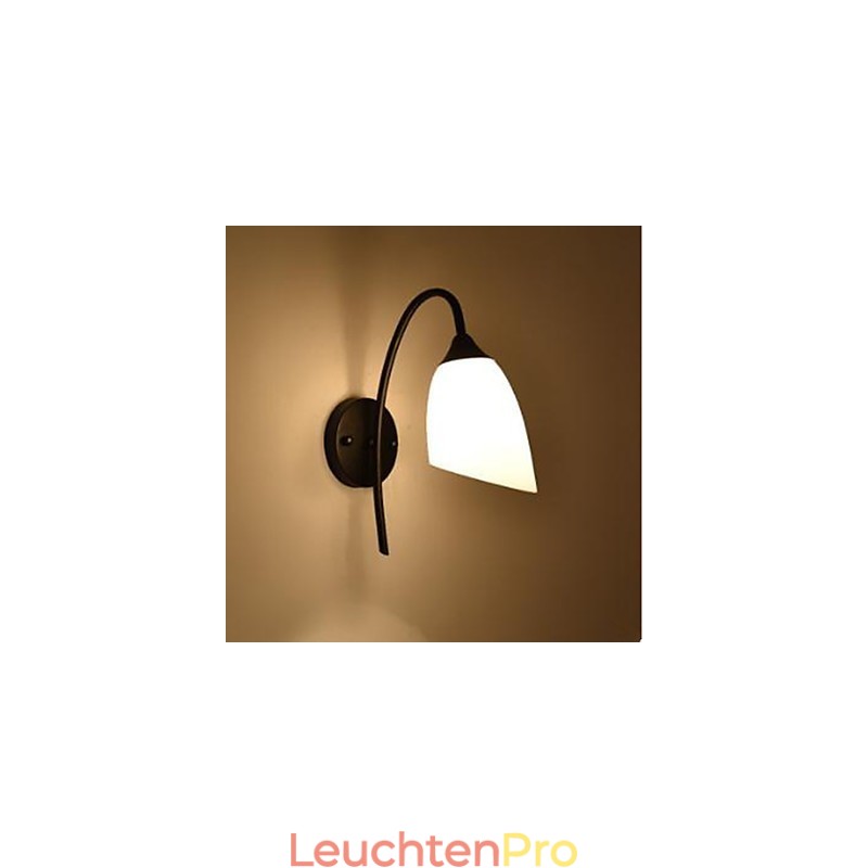 Schwarze amerikanische einfache Schlafzimmerlampe, Angel-Nachttisch-Wandlampe