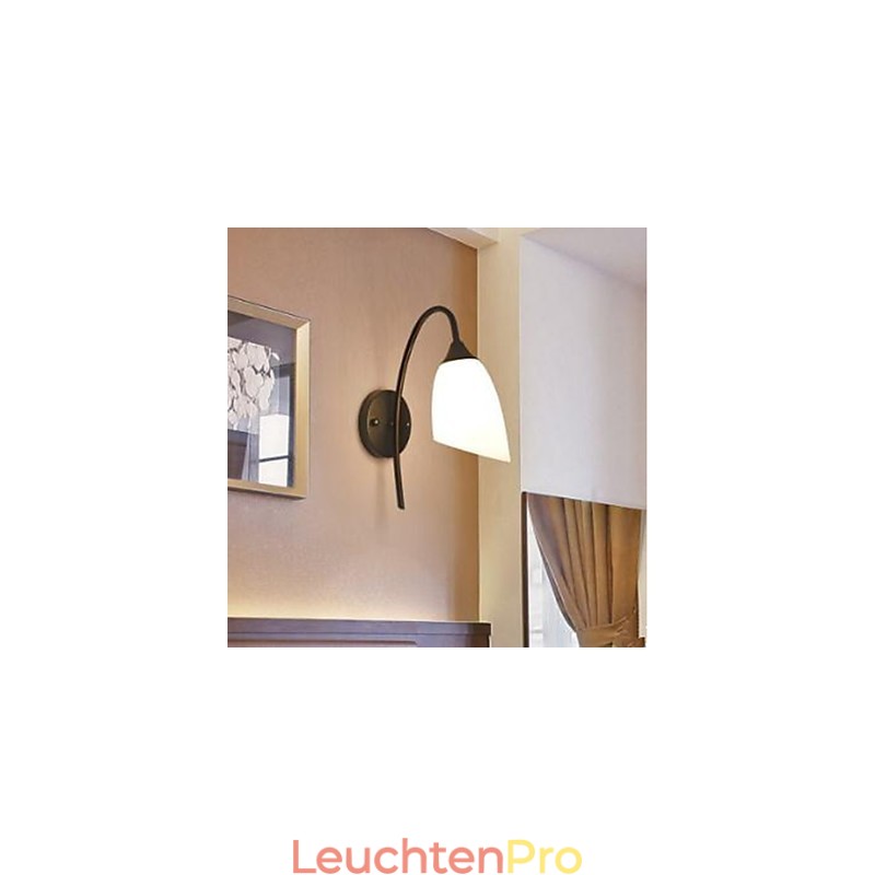 Schwarze amerikanische einfache Schlafzimmerlampe, Angel-Nachttisch-Wandlampe