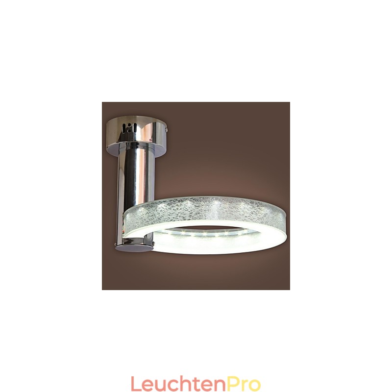Silberner Acryl-Kronleuchter (Chrom-Finish)