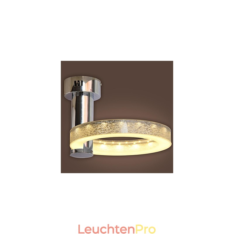 Silberner Acryl-Kronleuchter (Chrom-Finish)