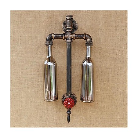 Amerikanischen Themen Restaurant Bar Eisen Mit Schalter Wasser Rohr Wein Flasche Wand Lampe Grau Amerikanischen Themen Restaurant Bar Eisen Mit Schalter Wasser Rohr Wein Flasche Wand Lampe Grau