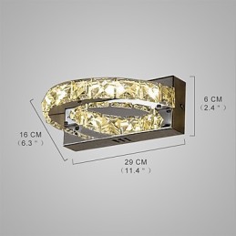 Integrierte moderne zeitgenössische Malerei-Funktion für Crystal Ambient Light Wandleuchten Wandleuchte