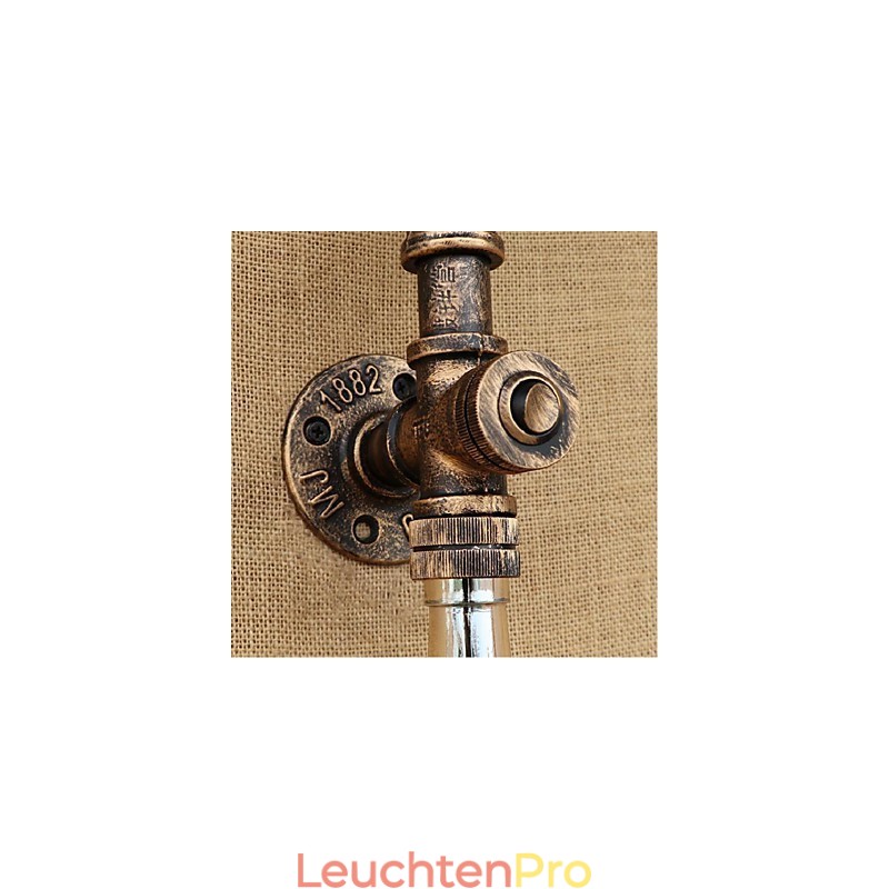 Retro American Village Creative Industry Wind Designer Wasserflasche Wandleuchte Wandleuchte Grau