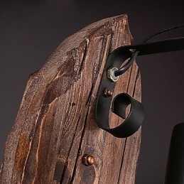 Einkopf-Industrie-Vintage-Retro-Wandleuchte aus Holz und Metall, Farbe zum Dekorieren von Wandleuchten im Home-Hotel-Korridor