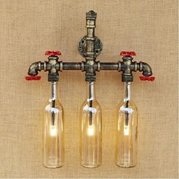 Retro Industrielle Windschalter Wasserflasche Wandlampe Wandleuchte Bernstein