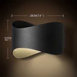 Moderne zeitgenössische Schwarzoxid-Finish-Funktion für Mini-Stil Ambient Light Wandleuchten Wandleuchte