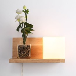 Holz Wandleuchten Max Landhausstil mit Schalter