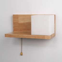 Holz Wandleuchten Max Landhausstil mit Schalter