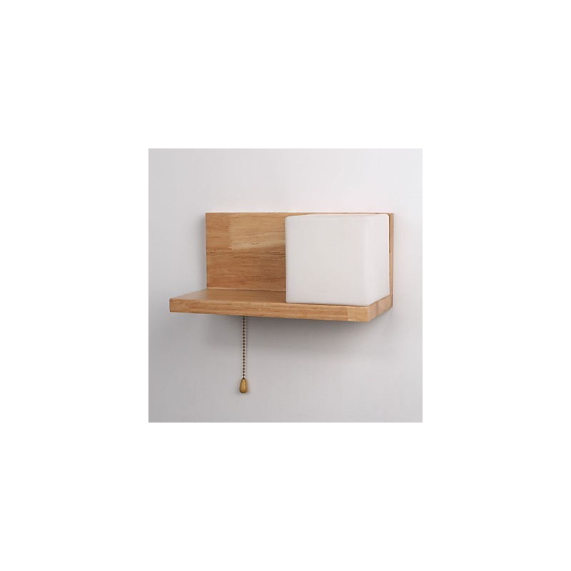 Holz Wandleuchten Max Landhausstil mit Schalter