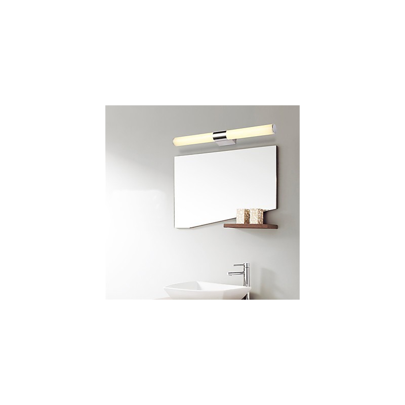 Hochwertige Spiegellampe Badezimmerleuchten 85 265V Edelstahl und Acryl Wandleuchten Make-up Beleuchtung