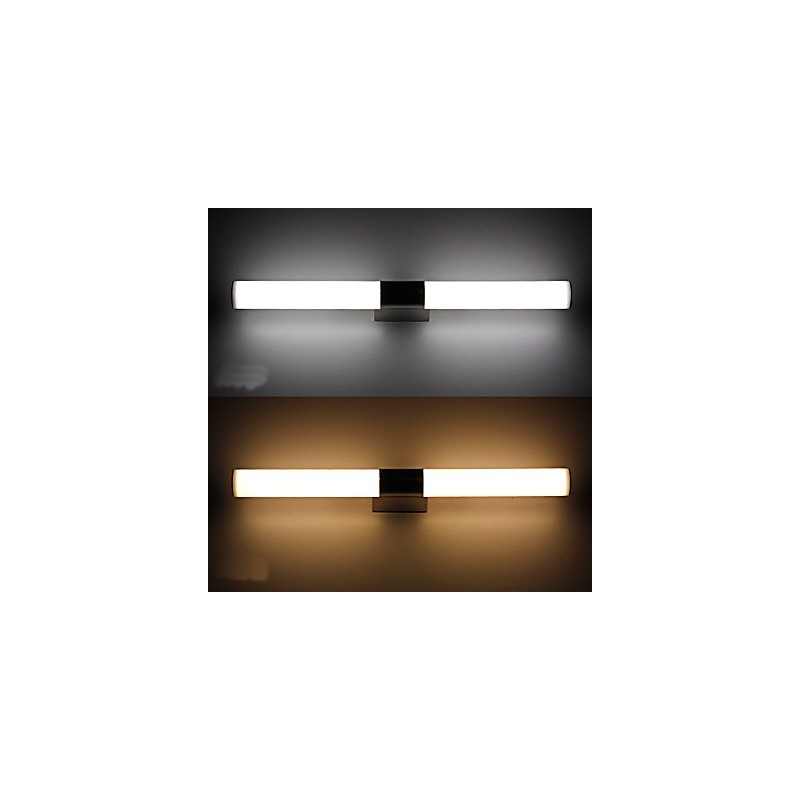 Hochwertige Spiegellampe Badezimmerleuchten 85 265V Edelstahl und Acryl Wandleuchten Make-up Beleuchtung