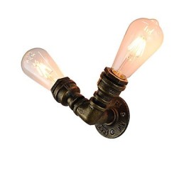 Wandleuchte Wandleuchten Wand Eisen Wandlampe dumm schwarz Lichtschwert Lampe an der Wand