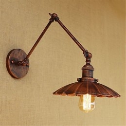 Rustikale Lodge Country Retro Malerei Funktion für Mini-Stil Swing Arm Ambient Light Swing