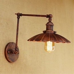Rustikale Lodge Country Retro Malerei Funktion für Mini-Stil Swing Arm Ambient Light Swing