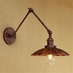 Rustikale Lodge Country Retro Malerei Funktion für Mini-Stil Swing Arm Ambient Light Swing