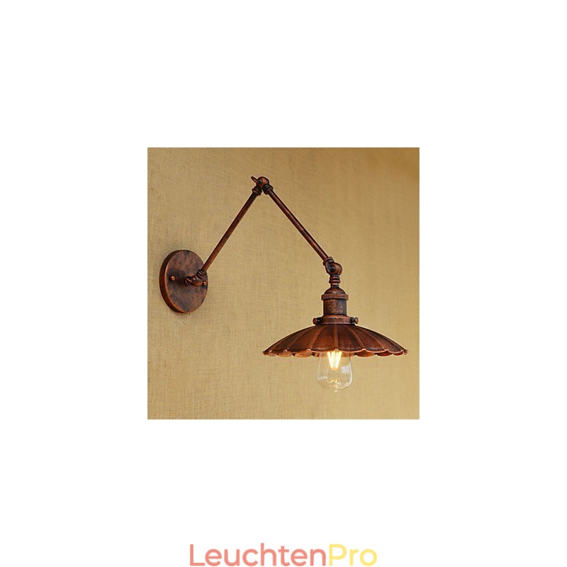 Rustikale Lodge Country Retro Malerei Funktion für Mini-Stil Swing Arm Ambient Light Swing
