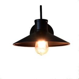 Wandleuchte Wandleuchten Wand Eisen Wandlampe dumm schwarz Lichtschwert Lampe an der Wand
